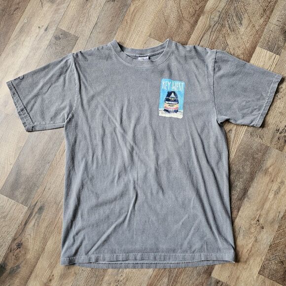 Vtg Crazy Shirts Hawai'i Original The Southernmost Point Key West Short-Sleeve M - Picture 4 of 6